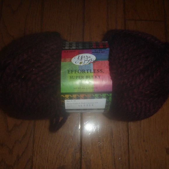 Yarn Bee Office Skein Yarn Bee Effortless Super Bulky Alpaca Blend Yarn Color Dark Carmine